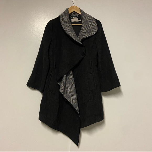 Karen Millen Jackets & Blazers - Karen Millen Coat Asymmetrical Style Gray Size 10